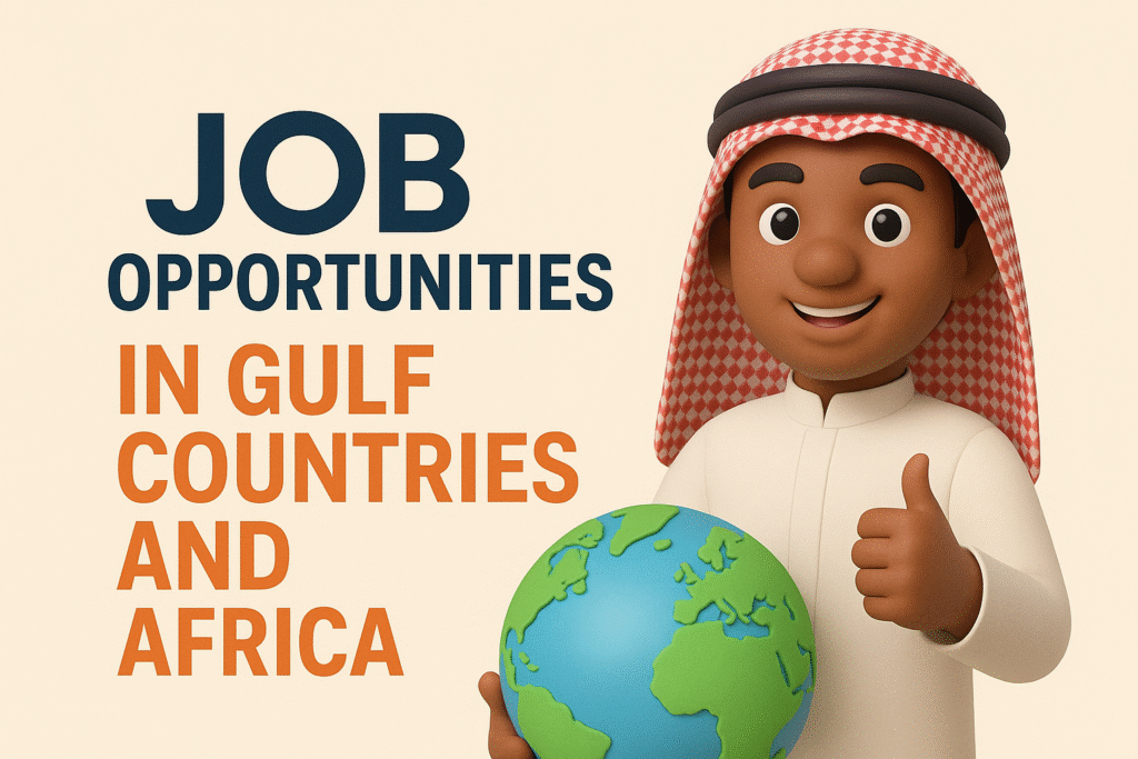Infographic : job opportunities in Gulf countries and Africa