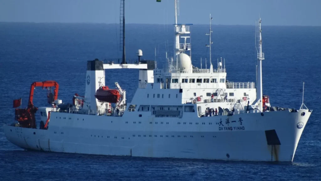 Chinese Ship in Indian water