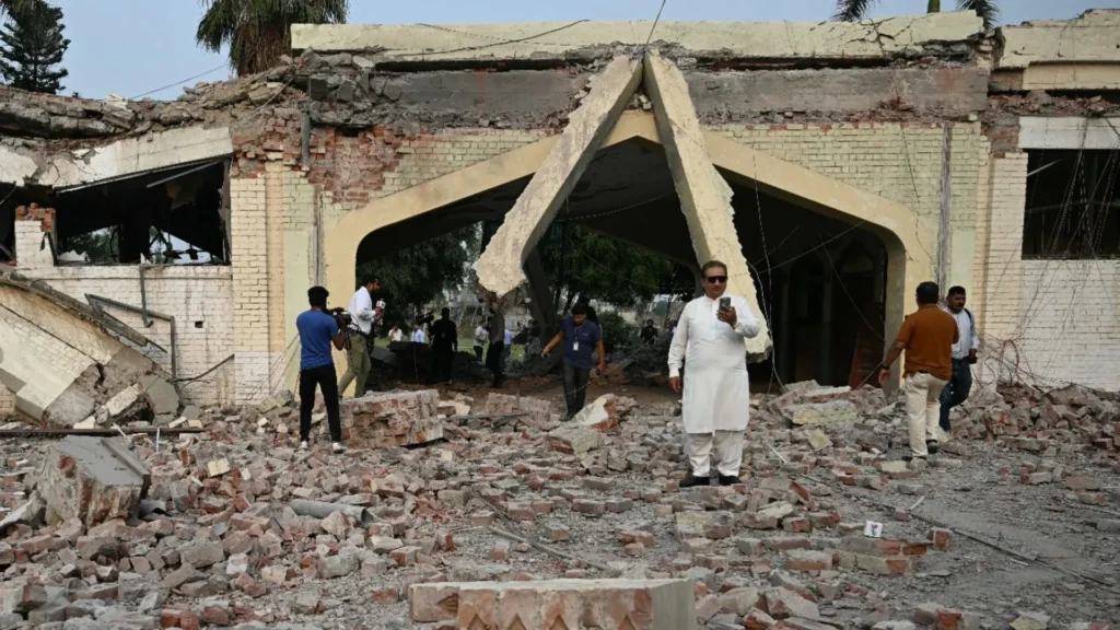 Destroyed building