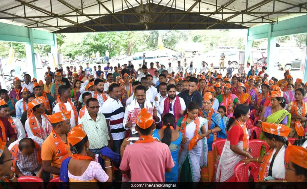 Gathering of BJP supporters