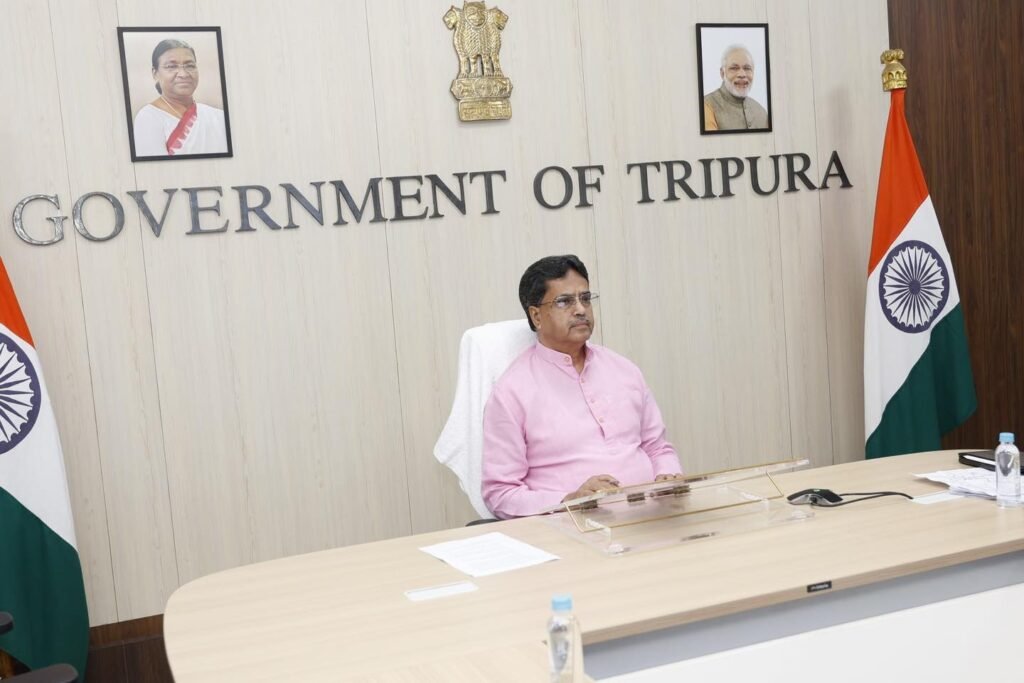 CM Dr. Manik Saha Reviews National Highway Projects, Orders Swift Repair Work