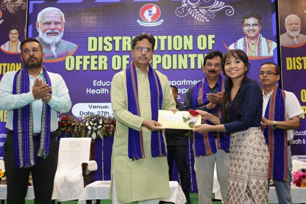 Tripura CM Manik Saha Distributes 222 Appointment Letters to Boost Public Services