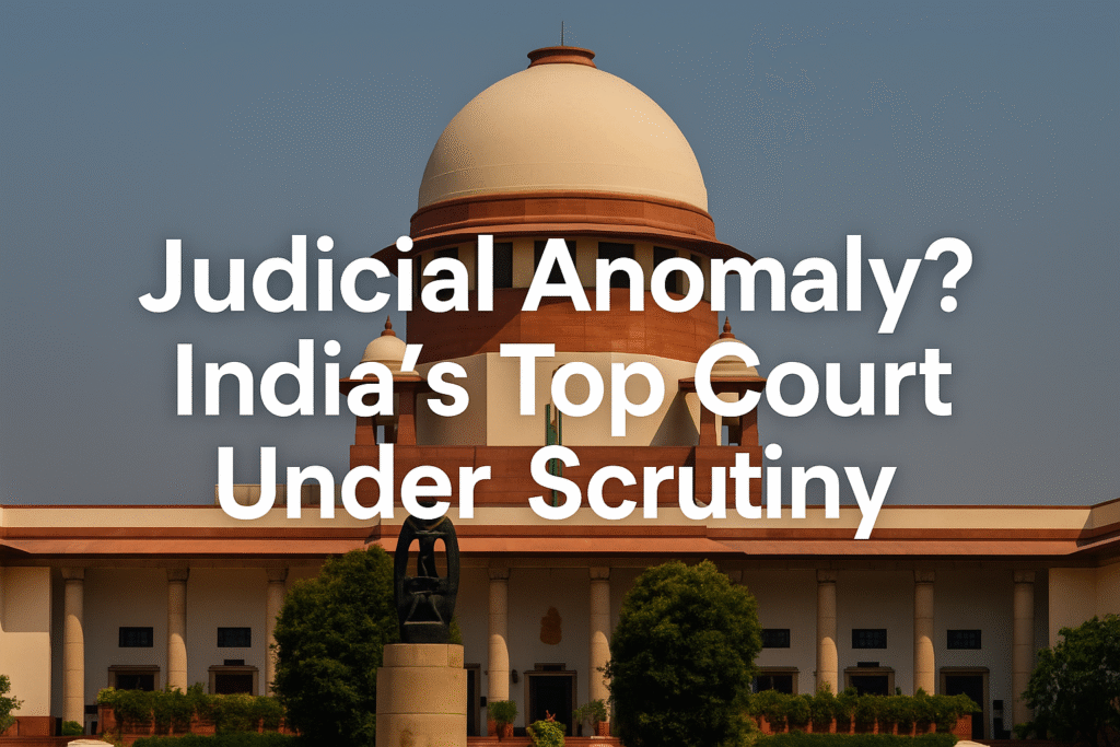 Image of Supreme Court and the question of Judicial ANAMOLY