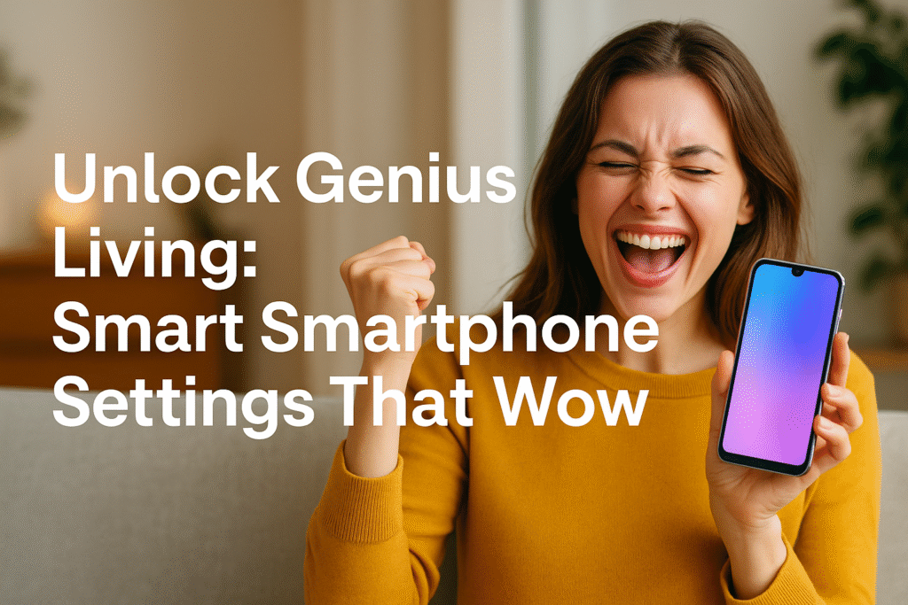A girl shouting Wow;They hidden use of Smart Phone