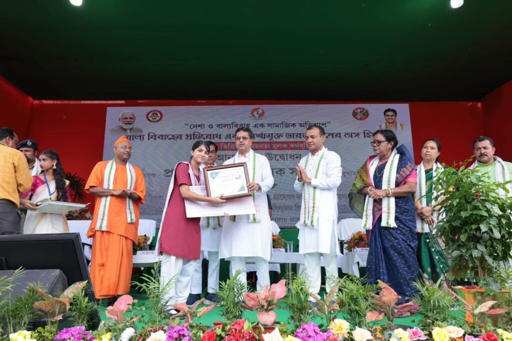 CM Dr. Manik Saha Leads Campaign Against Drug Abuse and Child Marriage at Gandhigram