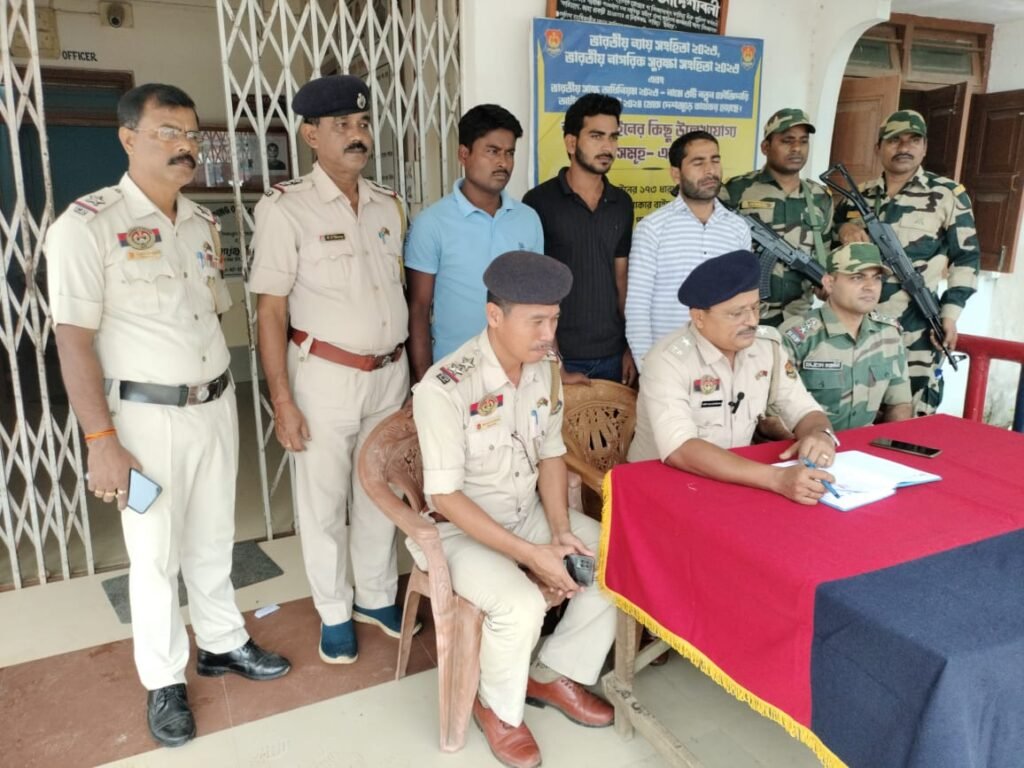 Police with Drug Smuggler