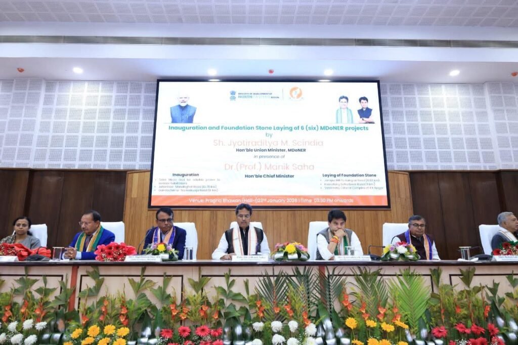 Scindia Inaugurates Major Infrastructure Projects Worth Rs 220 Crore in Tripura